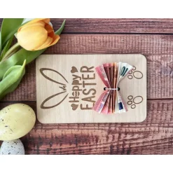 Best Holzgrußkarten Ostern, Geldgeschenk zu Ostern, Ostergeschenk Osterkarten