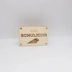 Online Holzkarte - Geschenkkarte -  Geldgeschenk Schulkind Kinder Einschulung