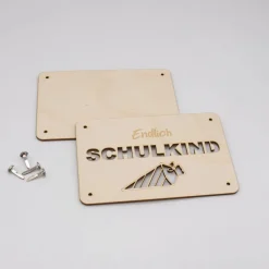 Online Holzkarte - Geschenkkarte -  Geldgeschenk Schulkind Kinder Einschulung