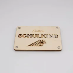 Online Holzkarte - Geschenkkarte -  Geldgeschenk Schulkind Kinder Einschulung