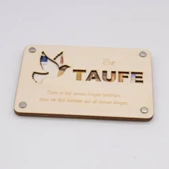 Sale Holzkarte - Geschenkkarte -  Geldgeschenk zur Taufe Geldgeschenke