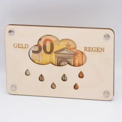 Online Holzkarte - Geschenkkarte Geldregen Geldgeschenke