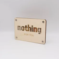 Sale Holzkarte - Geschenkkarte -  Geldgeschenk nothing Geldgeschenke