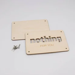 Sale Holzkarte - Geschenkkarte -  Geldgeschenk nothing Geldgeschenke