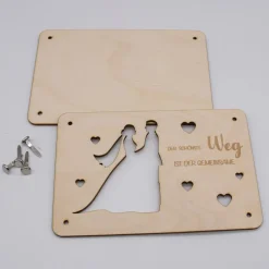 Outlet Holzkarte - Geschenkkarte -  Geldgeschenk zur Hochzeit Geldgeschenke