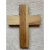 Outlet Holzkreuz mit Decopatch-Verzierung, Verziertes Kreuz für Kommunion und Konfirmation, Tisch- oder Wanddekoration Dekoration