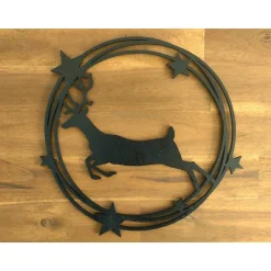 Hot Holzring Rentier, schwarz Weihnachtsdeko