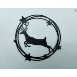 Hot Holzring Rentier, schwarz Weihnachtsdeko