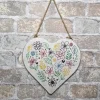 Frühling|SD Holzdesign Holzschild "Frühlingsblumen" in Herzform