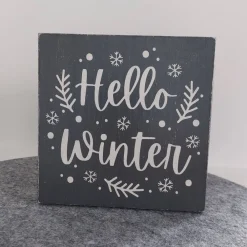 Sale Holzschild "Hello Winter" Winter