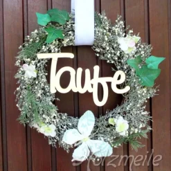 New Holz-Schriftzug Taufe Taufschmuck