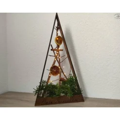 Weihnachtsdeko|Hübsches Aus Holz Holz-Weihnachtsbaum aus Pappelholz mit Schriftzug "Frohe Weihnachten"