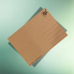Sale Humorvolle Oster-Postkarte „Ach, du dickes Ei – Frohe Ostern“ auf Kraftpapier Osterkarten