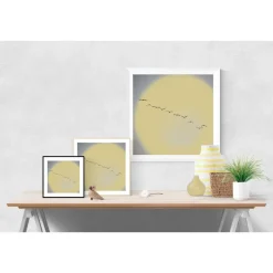 Kunst|ANNblick Fotokunst by Ann Illustration "Flug in den Sommer" // Kraniche Vögel Sonne // Grau Gelb // Geschenke für Sie // Geschenke für Ihn // 3 Größen