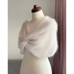 Best In vielen Farbe!Braut Stola HOCHZEIT, Kreideweiss!BOLERO, Braut Stola!Kid Silk!Mohair, Seide! Brautstolen & -Boleros