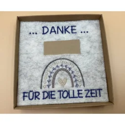 Best Jahresabschluss Geschenk Kita  Kindergarten  Schule  Kurs  Ferienlager Schriftfarbe Blau Kinder Danksagungskarten