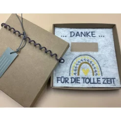 Danksagungskarten|aba Jahresabschluss Geschenk Kita  Kindergarten  Schule  Kurs  Ferienlager Schriftfarbe Graublau