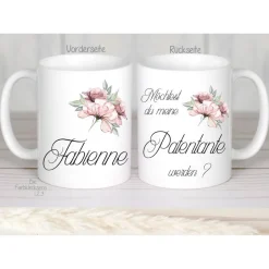 Sale Kaffeetasse Patentante, Tasse Frage  " Möchtest du meine Patentante werden ?, Geschenk zukünftige Patentante Geschenke