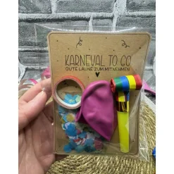 Sale Karneval To Go | Luftschlange | Konfetti | Luftballon | Tröte | Gastgeschenk | Mitbringsel Deko