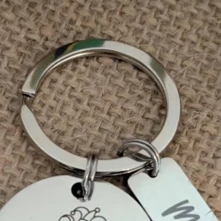 Accessoires|DekoBaerShop Karnevalsmaus Schlüsselanhänger– Personalisiert, rostfreier Edelstahl, tolles Accessoire für Karneval