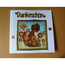 Online Karte Danke mit Hund Karte Konfirmation Kommunion Kinder Danksagungskarten