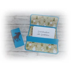 Geldgeschenke|Kleines Kreativ-Stübchen Karte für eine Gutscheinkarte oder Geldschein(e), Geschenkidee zu Weihnachten oder Nikolaus, Handmade