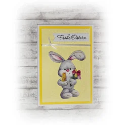 Osterkarten|Kleines Kreativ-Stübchen Karte zu Ostern | Osterkarte | Osterhase | Frohe Ostern  HANDMADE
