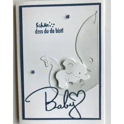 Glückwunschkarten|UniKart Karte zur Geburt, Babykarte, Glückwunschkarte, Baby ... Handmade Hochformat A6