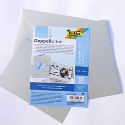 Outlet Karten zum Selbergestalten silberfarben Einladungskarten