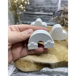 Clearance Kartenhalter aus Keracraft | Herz | Regenbogen | Blume | Wolke | Fotohalter | Geschenk Tischdekoration