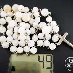 Outlet katholischer Rosenkranz, Achatperlen und Edelstahl Rosenkränze