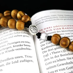 Sale katholischer Rosenkranz, Holzperlen, Kreuzauswahl Rosenkränze