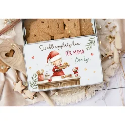 Sale Keksdose personalisiert, Plätzchendose Weihnachten, Personalisierte Keksdose, Geschenk Kinder, Vorratsdose Geschenkverpackungen