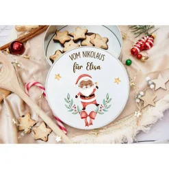Sale Keksdose personalisiert, Plätzchendose Weihnachten, Personalisierte Keksdose, Geschenk Kinder, Vorratsdose Geschenkverpackungen