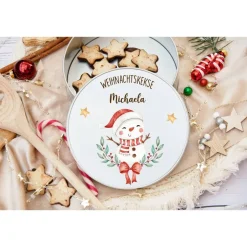 Sale Keksdose personalisiert, Plätzchendose Weihnachten, Personalisierte Keksdose, Geschenk Kinder, Vorratsdose Geschenkverpackungen
