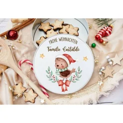 Sale Keksdose personalisiert, Plätzchendose Weihnachten, Personalisierte Keksdose, Geschenk Kinder, Vorratsdose Geschenkverpackungen