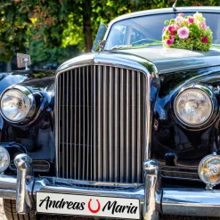 Sale Kennzeichen Hochzeit mit Namen Deko Hochzeitsauto Hochzeitskennzeichen selbst gestalten Motiv Glück Hochzeitsdeko