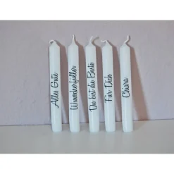 Outlet Kerze mit Spruch | Kerze mit Name | Stabkerze | Muttertag | Geschenkidee | Personalisierte Kerze Osterkerzen