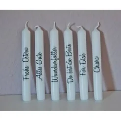 Outlet Kerze mit Spruch | Kerze mit Name | Stabkerze | Muttertag | Geschenkidee | Personalisierte Kerze Osterkerzen