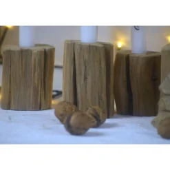 Adventskränze|bisskenwatzumfreun Kerzenständer Krumme Dinger Eiche Unikate
