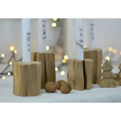 Adventskränze|bisskenwatzumfreun Kerzenständer Krumme Dinger Eiche Unikate