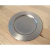 Dekoration|Babyprince Kerzenteller silber für Kerzen 8 - 9 cm