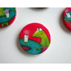 Adventskränze|Lenzkunzt Kühlschrankadvent - 4 Magnete zur Adventszeit, Button Magnete, Adventkalender, Adventkranz, Weihnachten, Advent Magnete