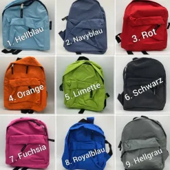 Kinder Rucksack + Motiv Widder Kaninchen ( Nr. 22 ) + Name Kinder Kinderrucksack