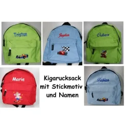 Hot Kinder Rucksack + Stickmotiv + Name Kinder Kinderrucksack