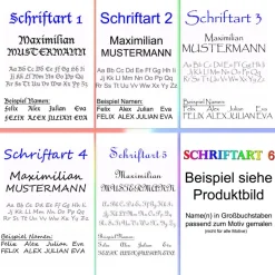 Hot Kindergarten Rucksack oder Tasche Motiv Roboter mit Name personalisierbar / Blau / Rosa Kinder Kindergartentaschen