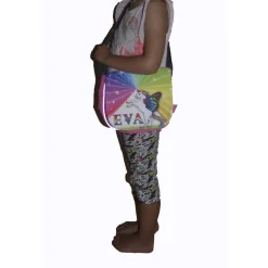 Discount Kindergarten Rucksack oder Tasche Motiv Faultier mit Name / personalisierbar / Blau / Rosa Kinder Kindergartentaschen