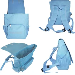 Hot Kindergarten Rucksack oder Tasche Motiv bunte Pfoten mit Name / personalisierbar / Blau / Rosa Kinder Kindergartentaschen