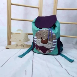 Kindergartentaschen|HannaBell Kindergartenrucksack für Kinder im Alter von 2-6Jahren, Farbe frei wählbar, Wunschmotiv, Name inkl, Brustgurt optional