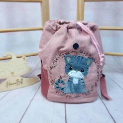 Kindergartentaschen|HannaBell Kindergartenrucksack für Kinder im Alter von 2-6Jahren, Farbe frei wählbar, Wunschmotiv, Name inkl, Brustgurt optional